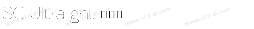 SC Ultralight字体转换
